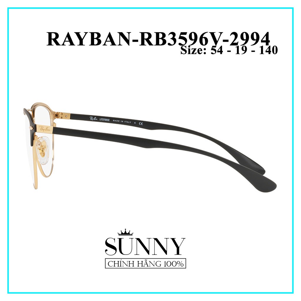 RB3596V (2 màu mới nhất) - gọng kính thời trang Rayban, sp có kèm tem chống hàng giả của bộ công an