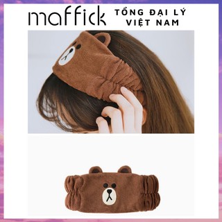 Băng Đô Rửa Mặt 3D Bản To Thỏ Hồng - Gấu Nâu - Vịt Vàng Dày Mềm Mịn Cao Cấp LBM1