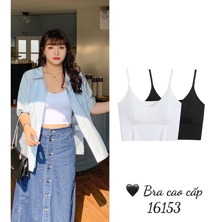 Áo Bra bralette trơn BIGSIZE cao cấp 16153-TRƠN, 16725-DÂY CHÉO