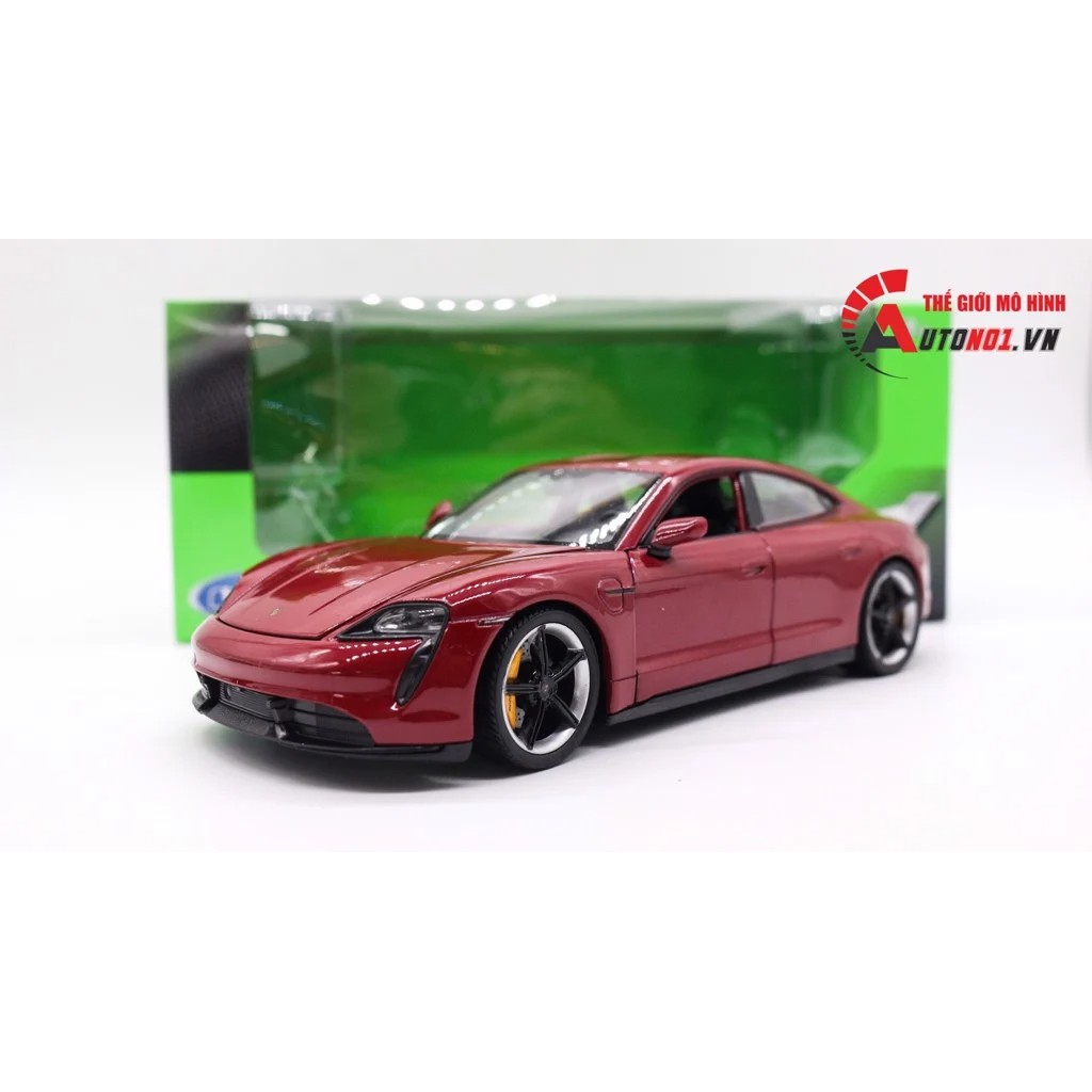 MÔ HÌNH XE PORSCHE TAYCAN TURBO S RED 1:24 WELLY 7500