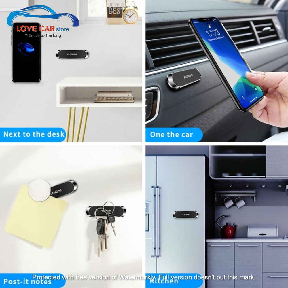 Giá đỡ hít nam châm từ tính + đã kèm miếng dán
Đế hít điện thoại ô tô xe hơi kim loại cao cấp FLOVEME |NgaAnh