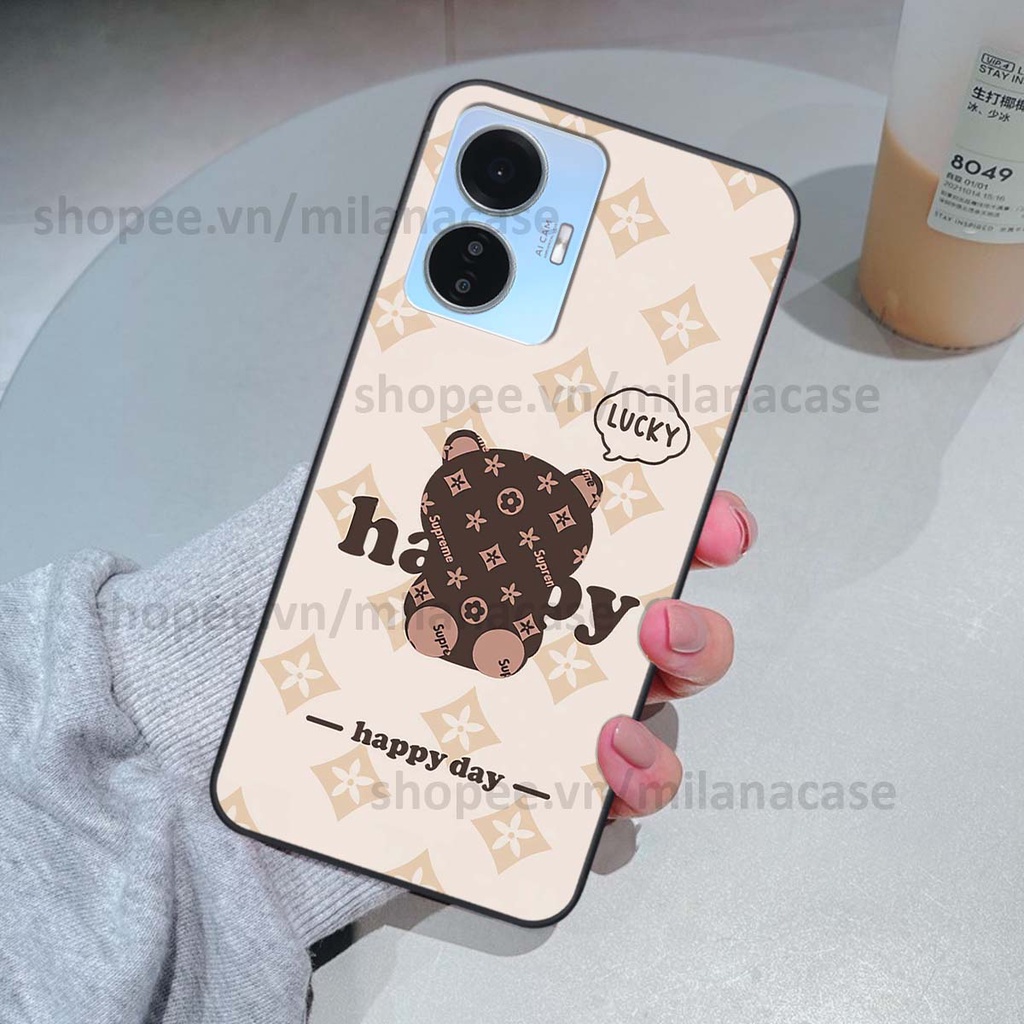 Ốp Vivo Y55 2022 gấu be@rBrick gấu Teddy Kaws siêu đẹp, phong cách, cá tính