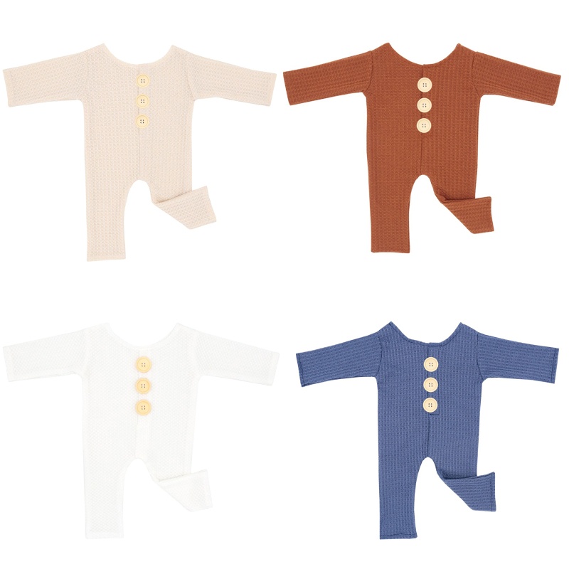 Bộ Áo Liền Quần Vải Cotton Mềm Dùng Làm Đạo Cụ Chụp Ảnh Cho Bé Sơ Sinh