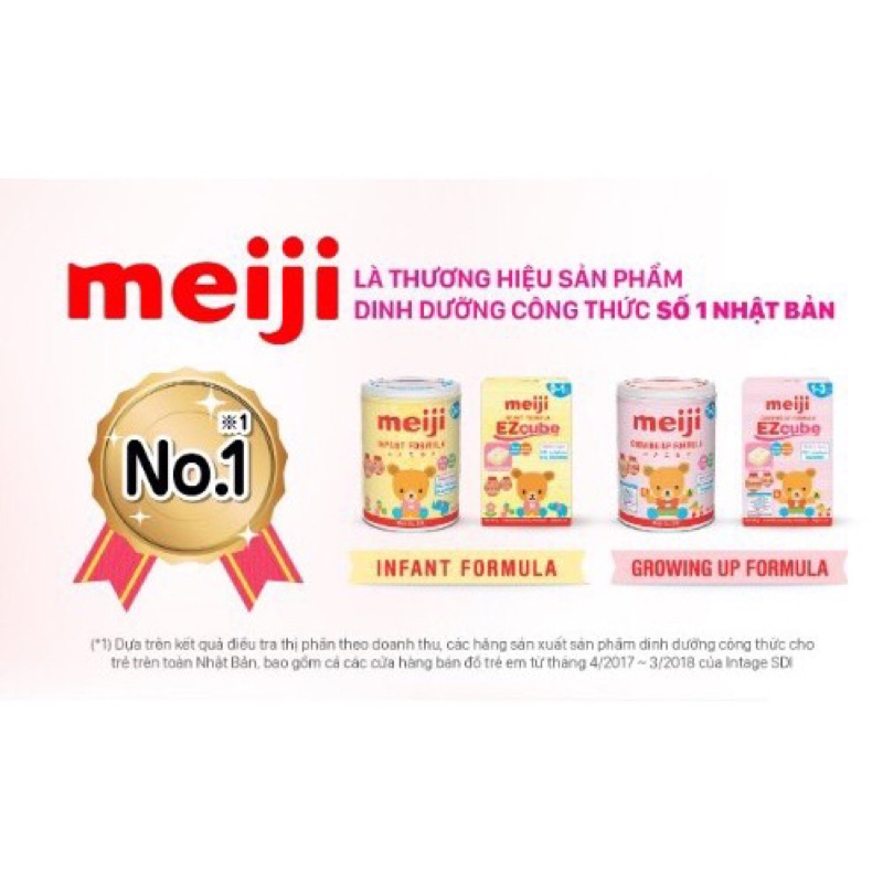 Sữa Bột Meiji Thanh Số 0 và Số 9 Hàng Nội Địa Nhật