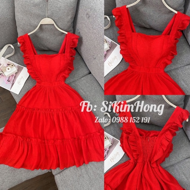 ĐẦM CÁNH TIÊN THIẾT KẾ 2 LỚP MÀU TRƠN _Mã 750 (Ảnh shop chụp thật 100%) | BigBuy360 - bigbuy360.vn