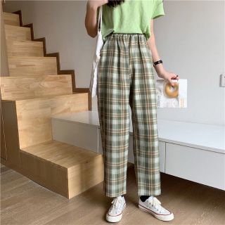 [ ODER ULZZANG ] 🍑🍑 Quần dài kẻ sọc