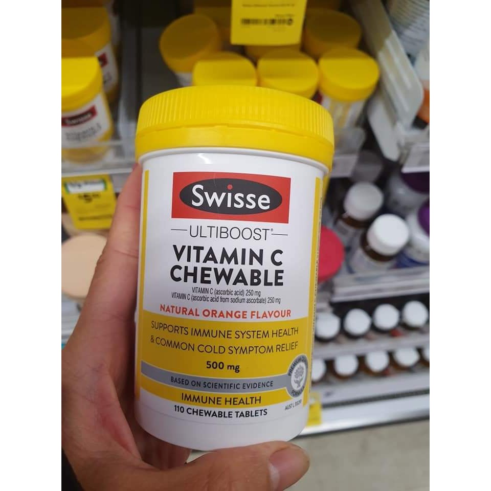 Viên nhai Swisse Vitamin C Chewable 500mg