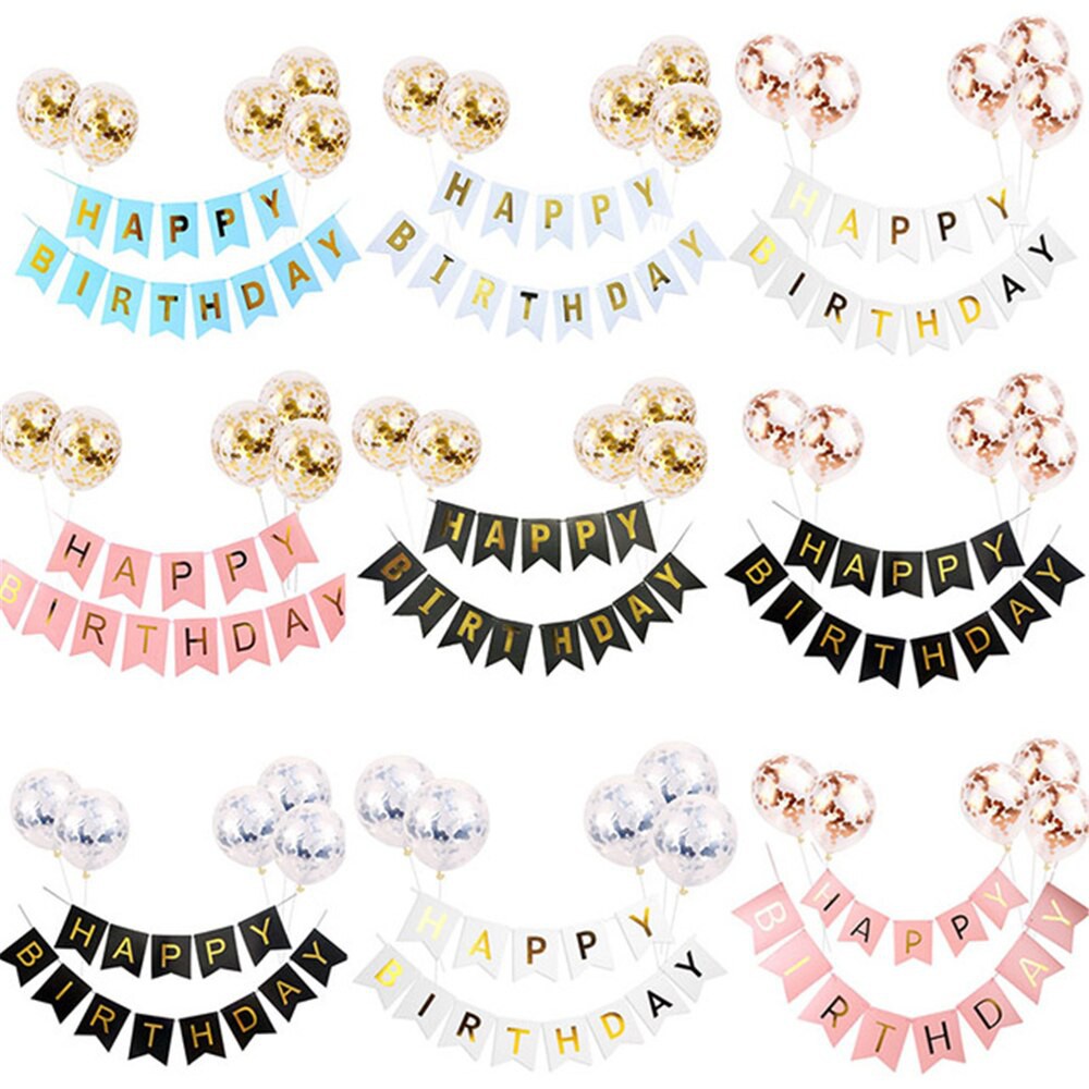 Dây chữ HAPPY BIRTHDAY trang trí sinh nhật dài 2m nhiều màu sắc