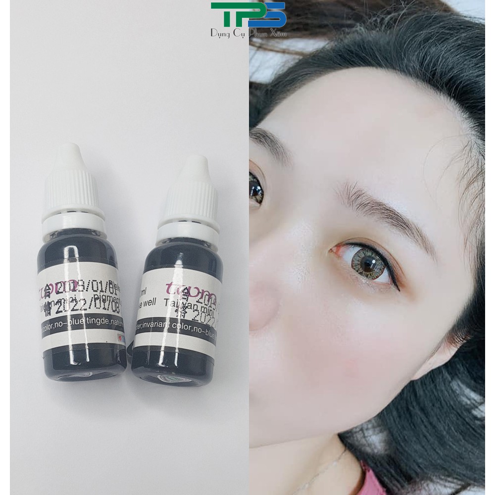 Mực siêu mí đen Taiwan siêu bám siêu đen cam kết không trổ xanh