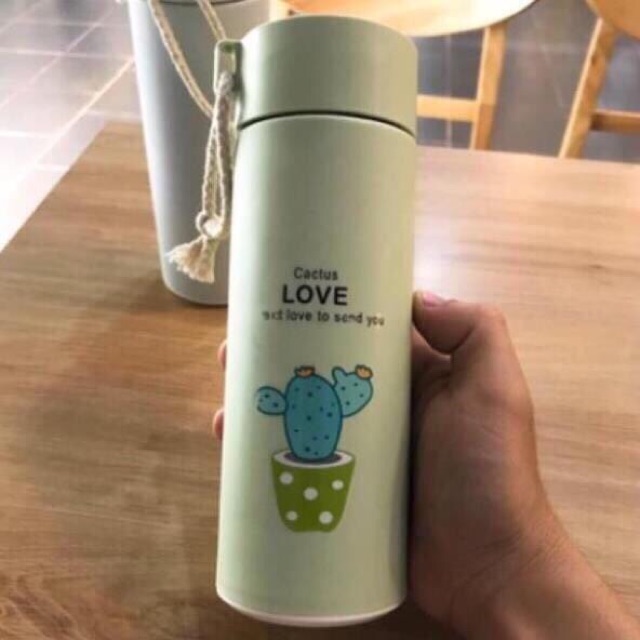 Combo 4 Bình giữ nhiệt có ruột thủy tinh đúng tích 400ml