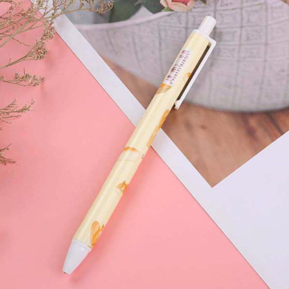 Set 5 Bút Bi Mực Đen Hình Quả Đào Nhiều Màu Có Thể Thu Gọn Tiện Dụng Cho Văn Phòng / Trường Học