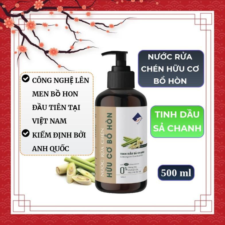 Nước Rửa Chén hữu cơ Bồ hòn Ecocare 500ml, Nước rửa bát hữu cơ tinh dầu tự nhiên .