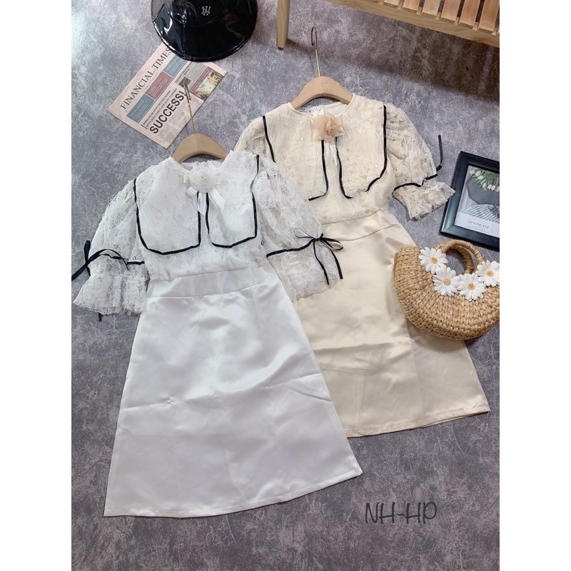VÁY REN PHỐI TACCA KÈM TAG HOA CAO CẤP