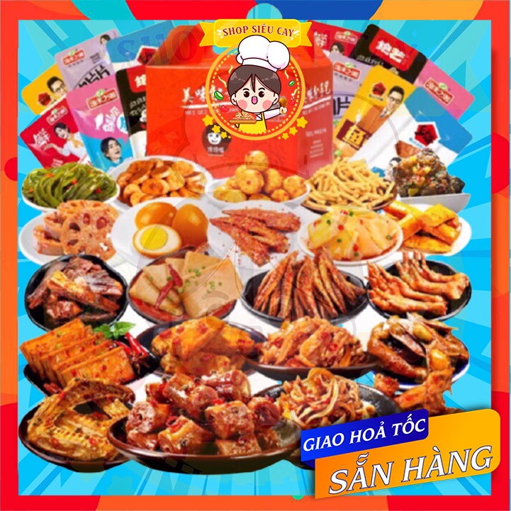⭐SET 20 đồ ăn vặt siêu cay tự chọn