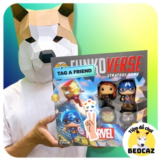 FunkoVerse Marvel Chính Hãng Đồ chơi Chiến Thuật Trí Tuệ 100-4 Pack Người Sắt Captain siêu anh hùng Black Widow Beocaz