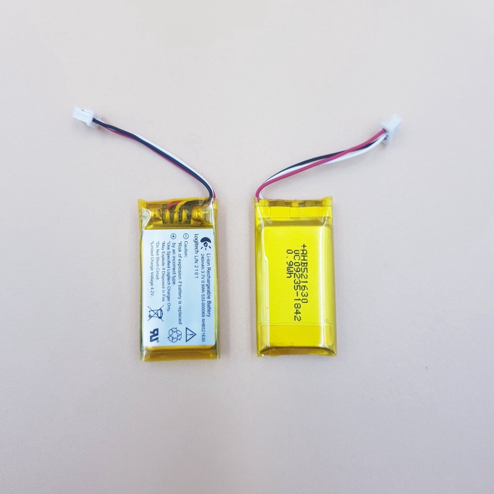 Pin Li-Polymer 240MAh AHB521630  Cho Camera Hành Trình, xác định GPS, Chuột Không Dây