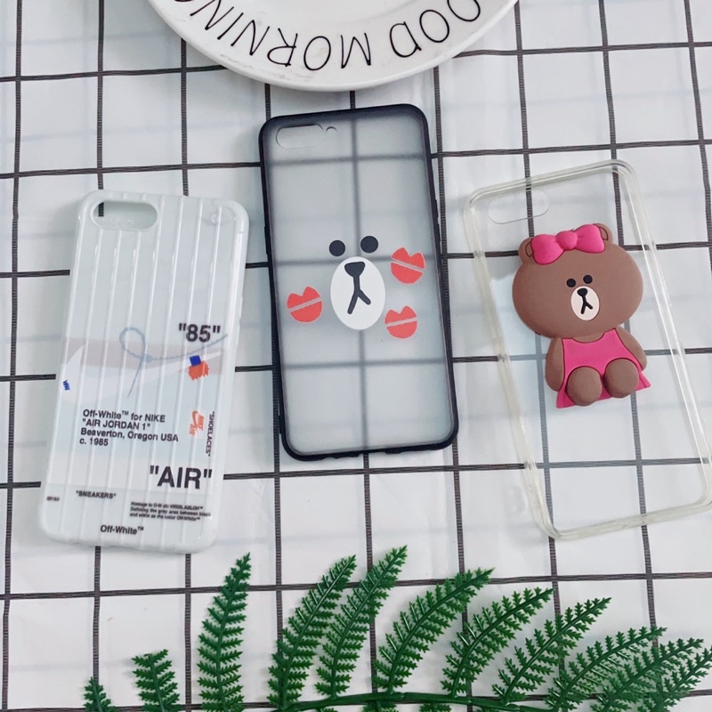 Ốp Lưng Oppo A3S/Realme C1 Viền Nhựa Dẻo Hình Kute