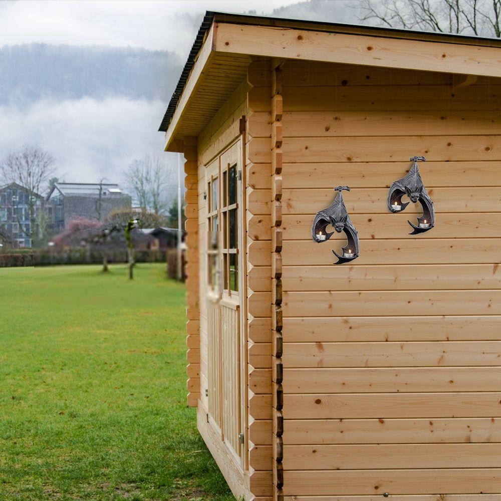 Giá Đỡ Đèn Treo Tường Hình Dơi Bằng Nhựa Resin Chất Lượng Cao