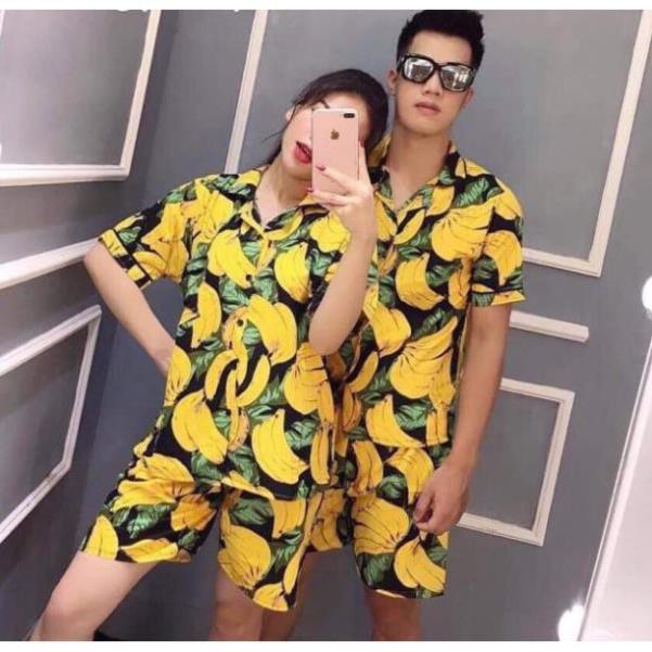 [ Khuyến mãi ] Bộ Pizama hoa quả - Áo Đi Biển  - Quần áo hoa quả | BigBuy360 - bigbuy360.vn