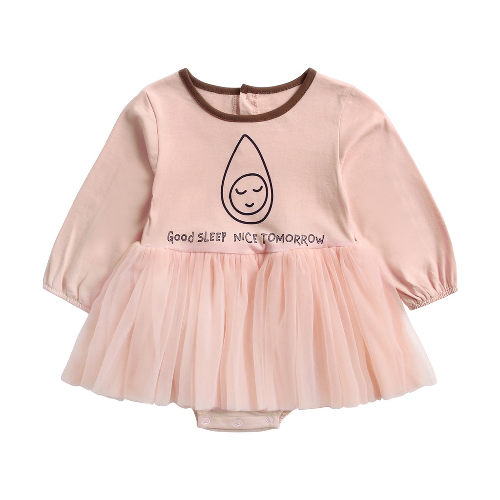 Áo Liền Quần Sanlutoz Màu Hồng Kiểu Công Chúa Thời Trang Bé Gái