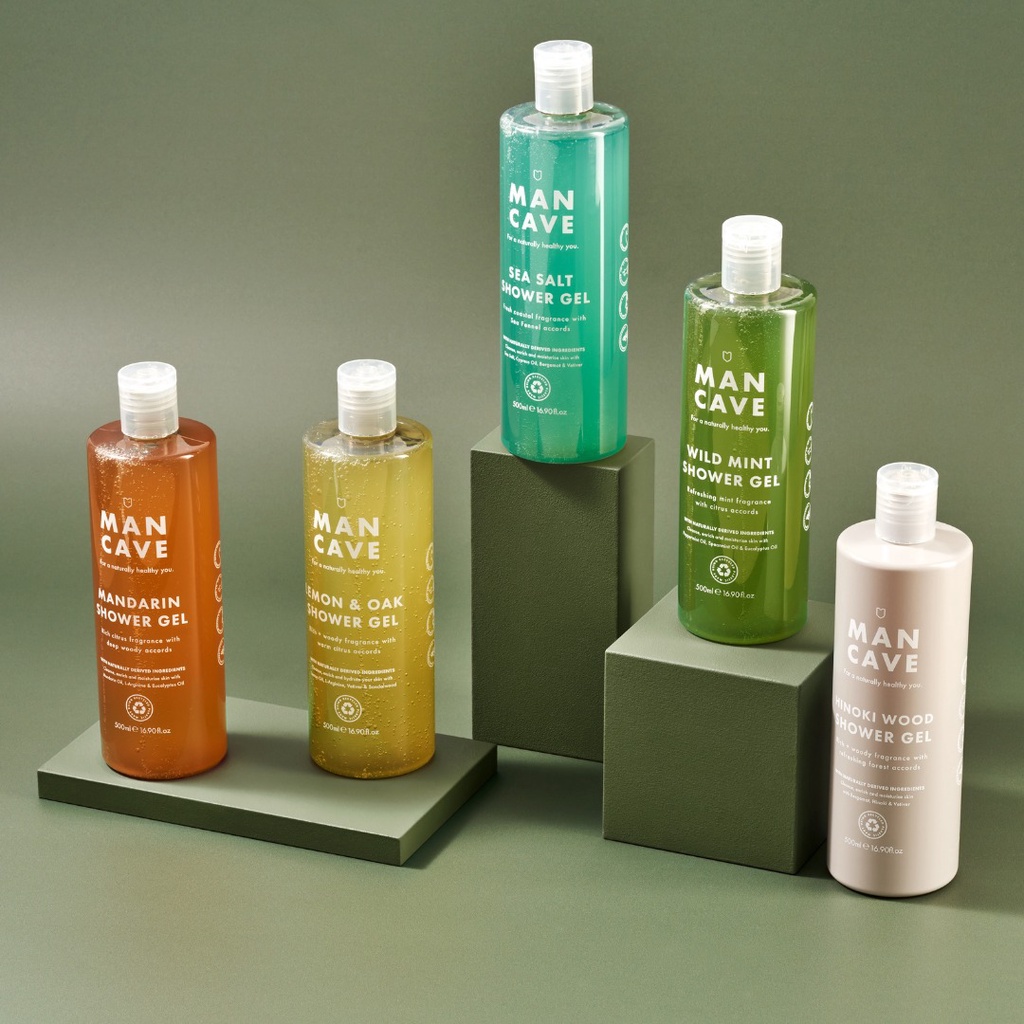 Sữa tắm nước hoa nam ManCave Shower Gel 200ml/500ml làm sạch sâu với hương thiên nhiên nam tính mạnh mẽ lưu hương lâu