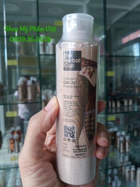 Mặt nạ bột CACAO - COLLAGEN - The HerbalCup