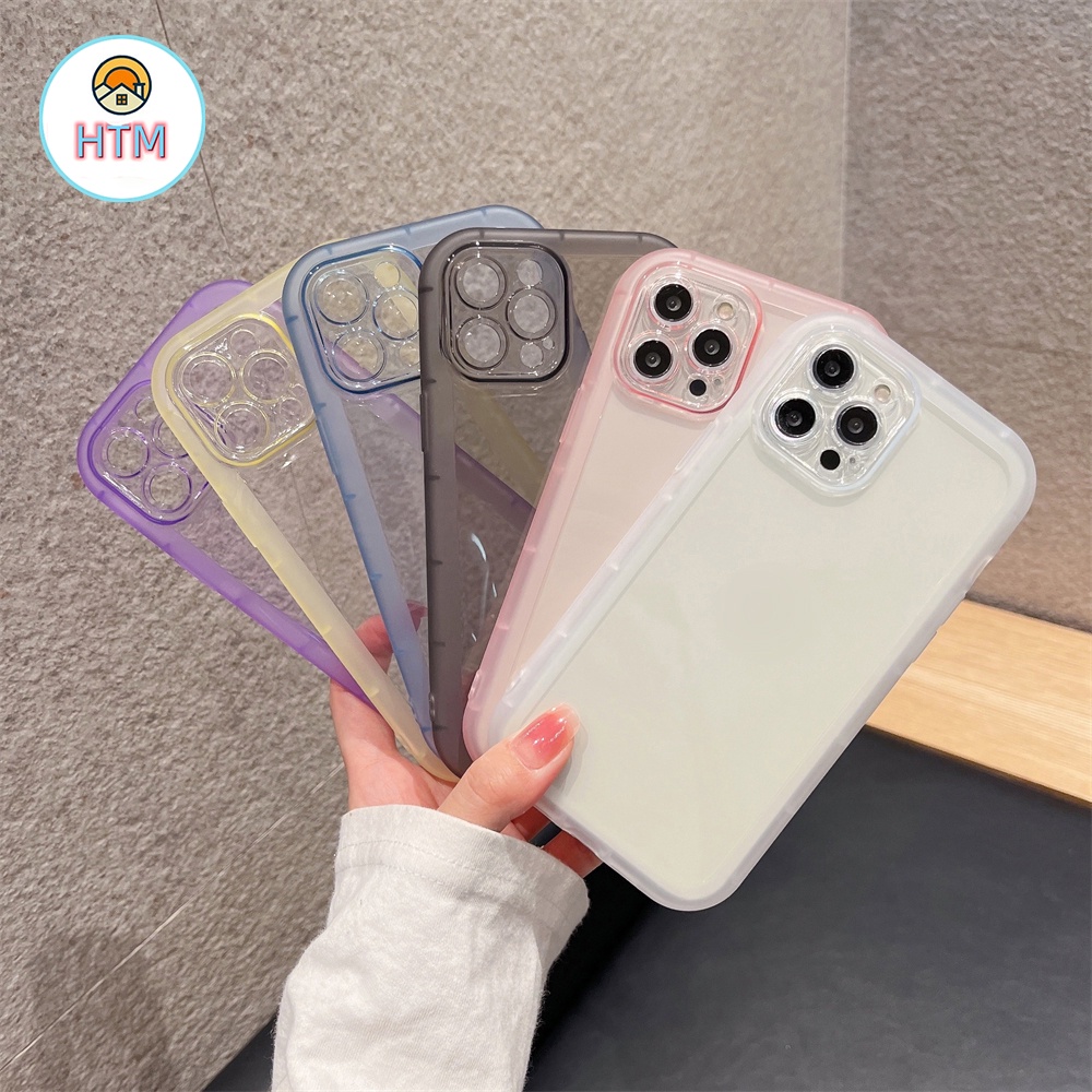Ốp Điện Thoại Trong Suốt Dày Dặn Chống Sốc Chống Rơi tương thích Cho iPhone 13 12 11 Pro Max Promax XS Max XR X 7 Plus 8 8Plus