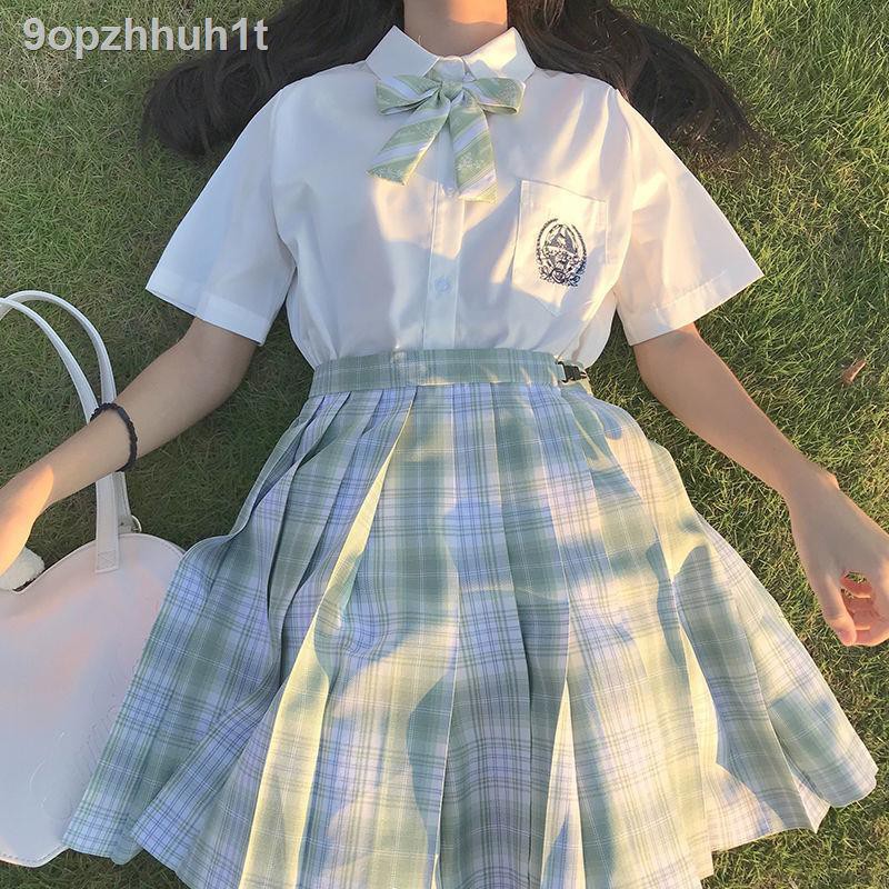 váy tennischân váy suông◇✲Bộ sưu tập Nhật Bản JK Uniform đồng phục học sinh lớp vụ mùa hè đại gió Haohai áo sơ m