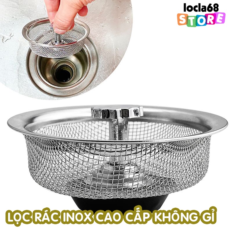 Lưới Inox Lọc Rác, Lưới Lọc Rác Bồn Rửa Chống Tắc Nghẽn Không Gỉ