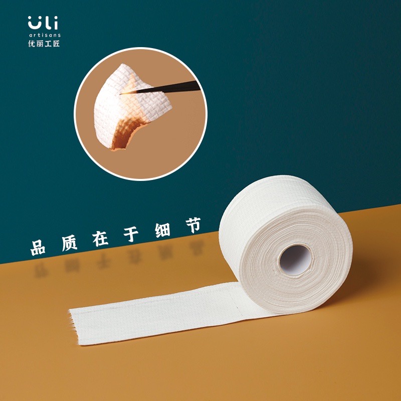 Khăn Khô Lau Mặt Dùng Một Lần Uli Đa Năng 80 Tờ Dạng Cuộn, Khăn Đa Năng Uli