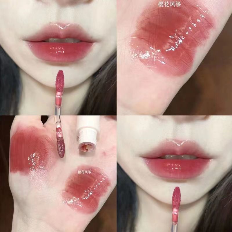 Son Bóng Dưỡng Ẩm Thiết Kế Vỏ Màu Hồng Hello Kitty Xinh Xắn