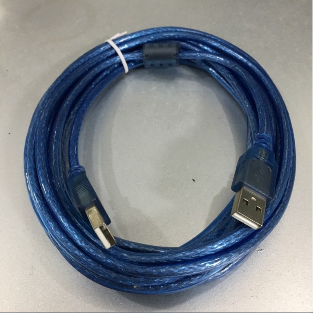 Cáp Link USB 2.0 Hai Đầu Đực Blue Length 5M