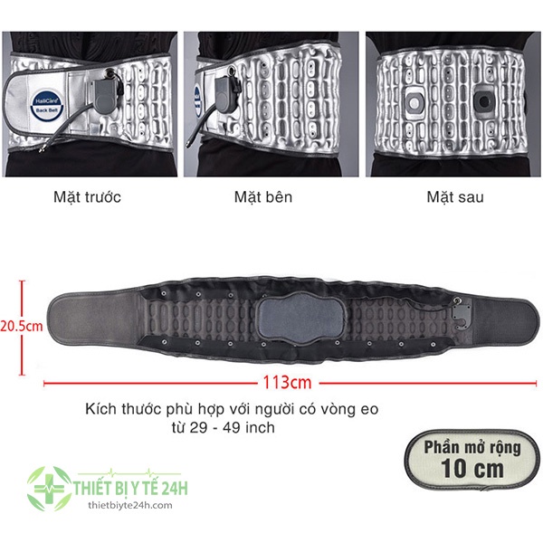 Đai Hơi Kéo Giãn Cột Sống, Đai Lưng Cột Sống, Hỗ Trợ Thoát Vị Đĩa Đệm Thoái Hóa Cột Sống Thắt Lưng