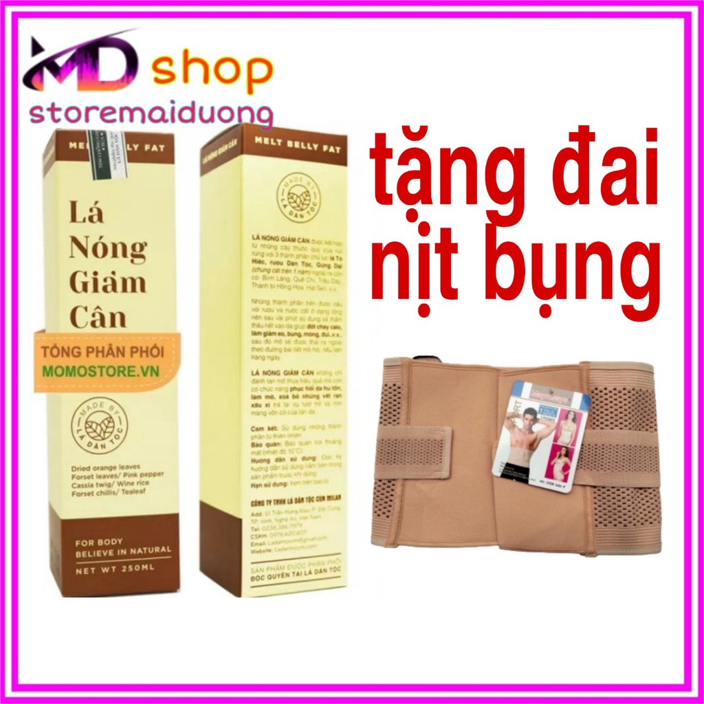 COMBO 2 HỘP TINH DẦU LÁ NÓNG DÂN TỘC GIẢM CÂN, GIẢM MỠ BỤNG HÀNG DATE MỚI ( tặng kèm đai nịt bụng )