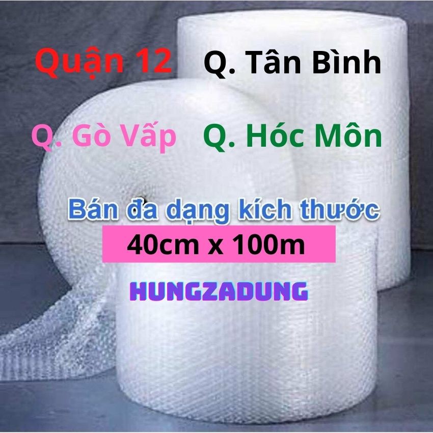 Cuộn Xốp Khí, Xốp Hơi Chống Sốc Dùng Cho Đóng Gói Chống Va Đập, Trầy Xước HUNGZADUNG