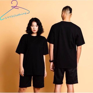 ÁO THUN TRƠN TAY LỠ FOM RỘNG MÀU ĐEN UNISEX NAM NỮ,VẢI COTTON MỀM MỊN MÁT.