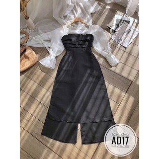 Bigsize Áo dài xếp li AD17