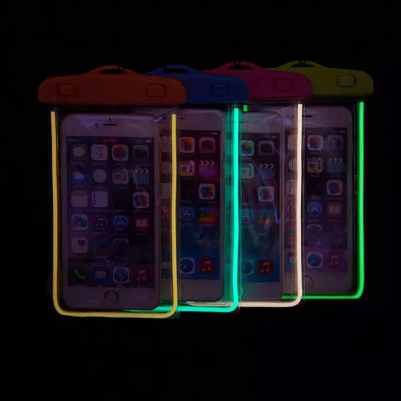 Túi Đựng Điện Thoại Chống Nước Phát Sáng Cho Iphone 6 6s 7 8 X Samsung S8 S9 S10 Oppo Vivo Redmi
