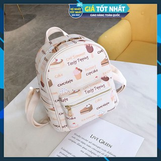 [Freeship-clip thật] Balo thời trang nữ,balo mini họa tiết hình que kem cực dễ thương