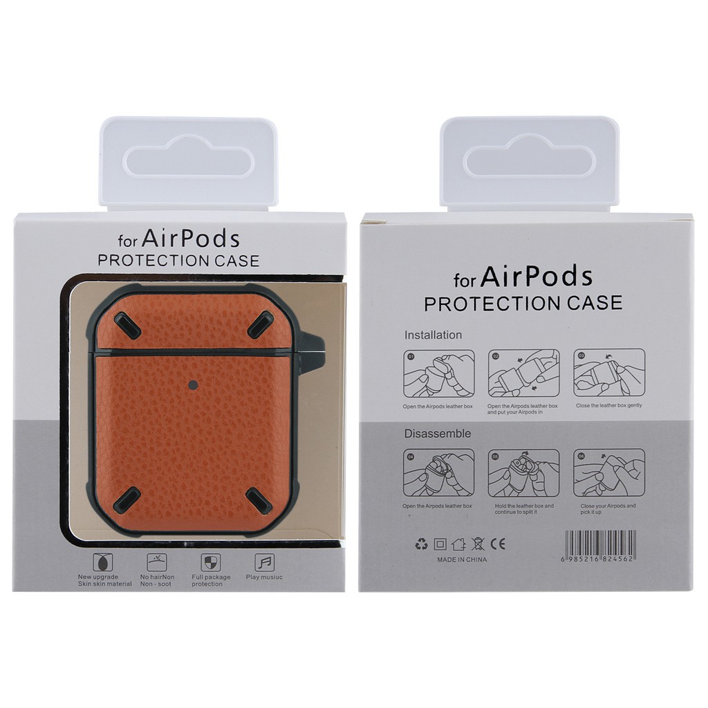 Bao Case Ốp Bảo Vệ Airpods 1 airpod 2 Da + TPU Mẫu Mới 2021