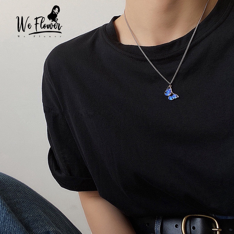 We Flower Vòng tay / Dây chuyền Bướm nữ thời trang vòng tay bạc nữ vòng tay đôi bạn thân vòng tay may mắn vòng tay nữ dễ thương