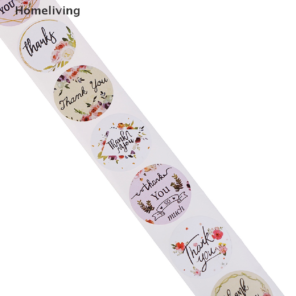 Cuộn 500 Nhãn Dán Tròn Thank You Trang Trí Tiệc