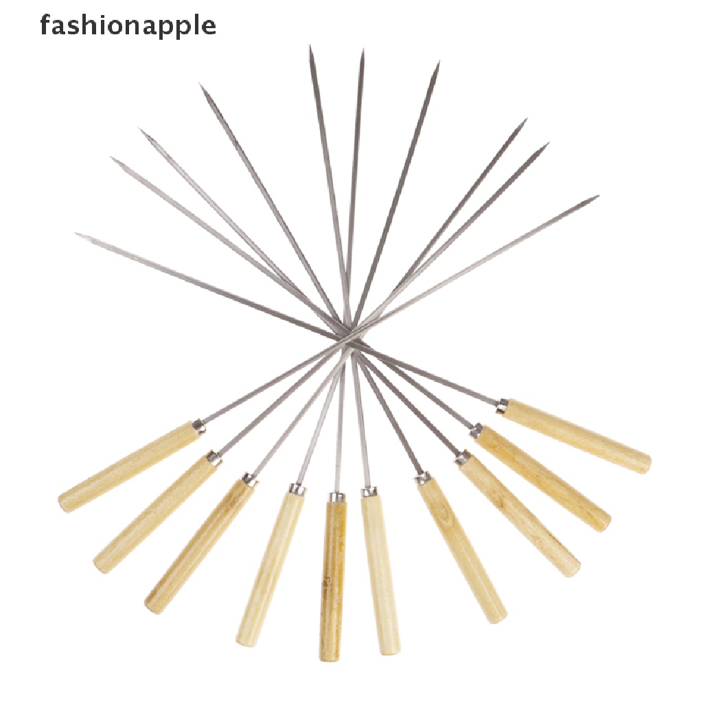 Bộ 10 Xiên Nướng BBQ Bằng Thép Không Gỉ 35cm