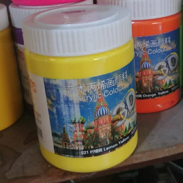 Combo 10 lọ acrylic 500ml