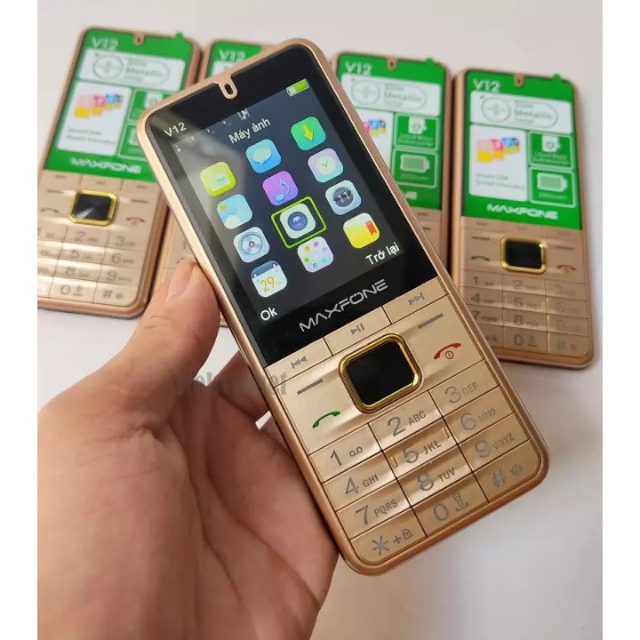 Điện thoại 4 sim v12 giống nokia n7000 pin khủng cho người già giá rẻ