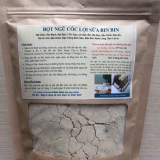 1kg Bột ngũ cốc lợi sữa nhà làm Bin Bin