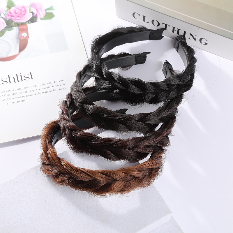 Cài Tóc Giả Thắt Bím Handmade Chống Trượt Phong Cách Mới Cho Nữ