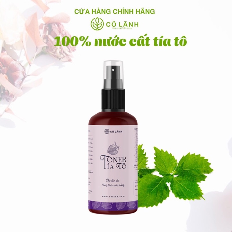 Toner Tía Tô hữu cơ Cỏ Lành 250ML