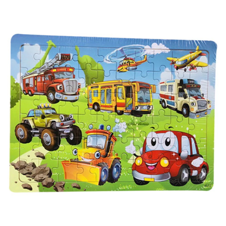 [60 miếng] Đồ Chơi Tranh Ghép Gỗ 60 Miếng Gỗ Puzzle - Bộ Ghép Hình - Tranh Xếp Hình