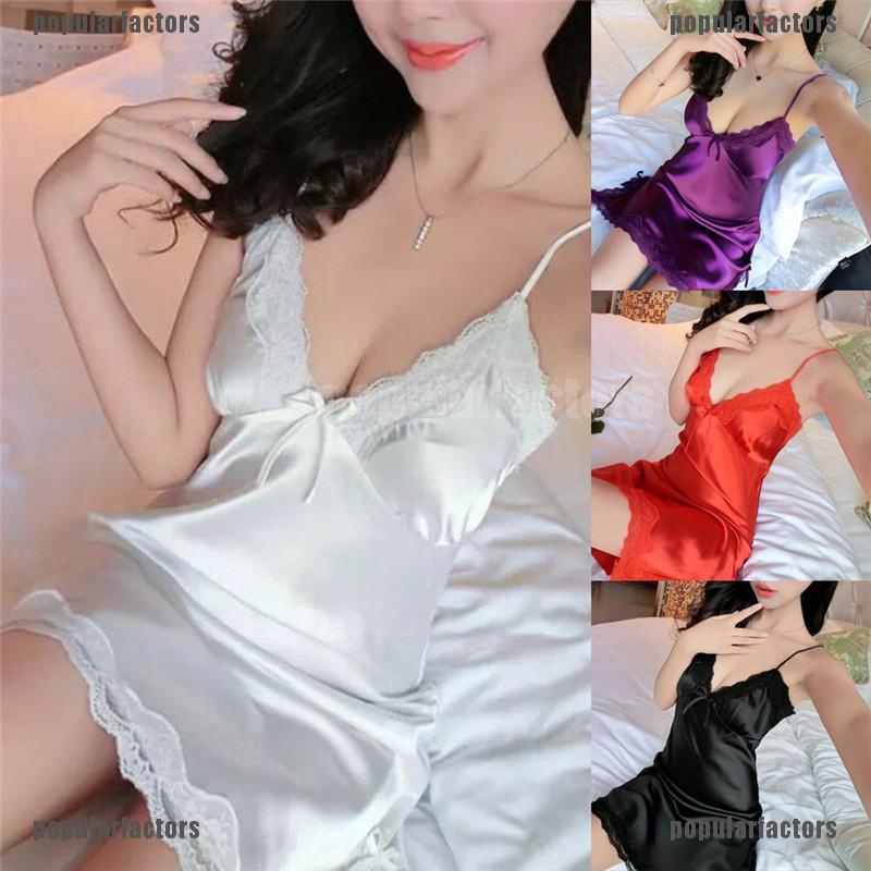 Đầm ngủ vải lụa 2 dây gợi cảm cho nữ | BigBuy360 - bigbuy360.vn